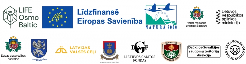 Projekta LIFE Osmo Baltic logo rinda