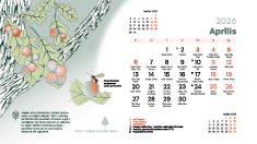 Ekrāntapete 2026. aprīlis. Sīkbilde